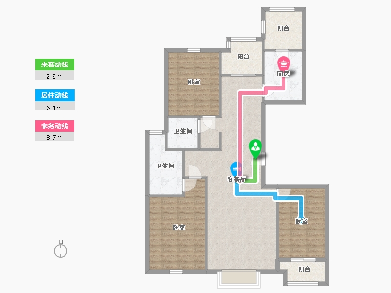 河北省-沧州市-贻成·御景狮城-110.01-户型库-动静线