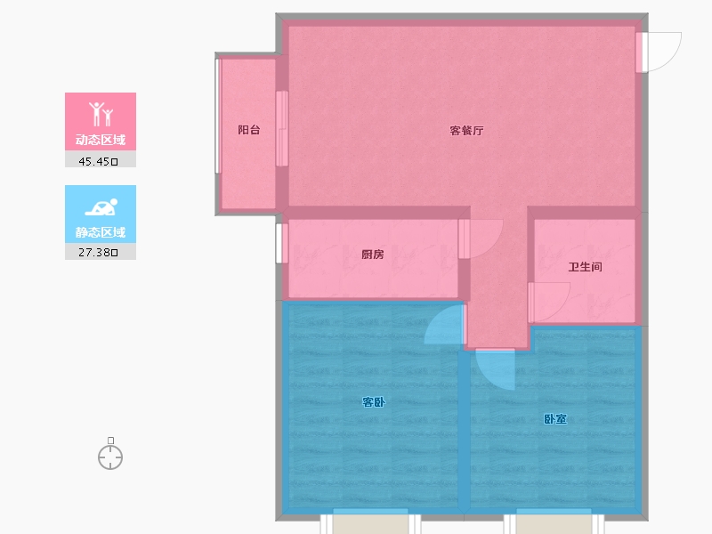 山西省-太原市-竞杰·常青藤-65.49-户型库-动静分区