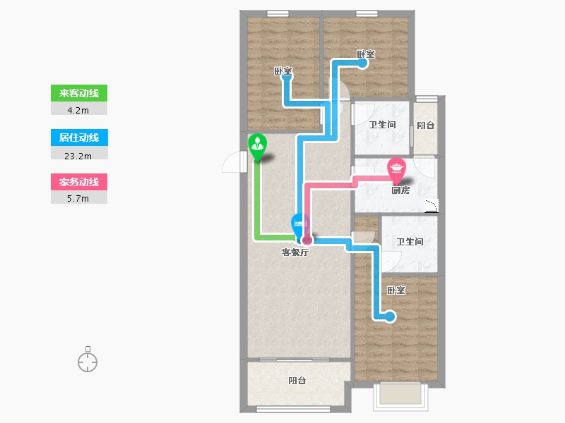 山西省-太原市-山投·青运城-88.66-户型库-动静线