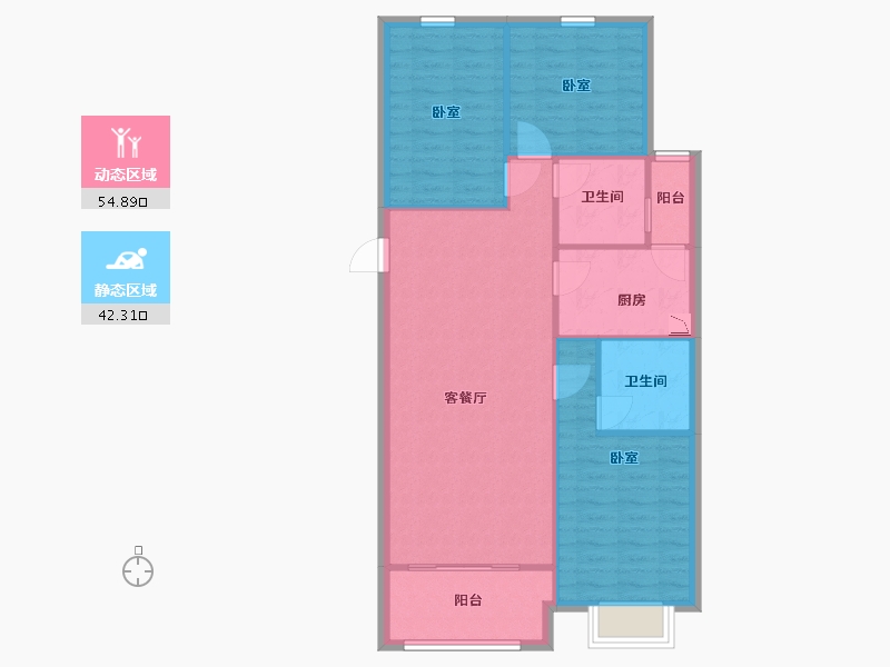 山西省-太原市-山投·青运城-88.66-户型库-动静分区