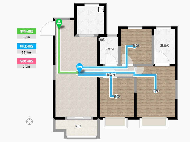 山西省-太原市-红星天润-111.26-户型库-动静线