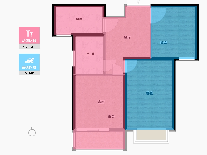 河北省-保定市-卓悦城-68.10-户型库-动静分区