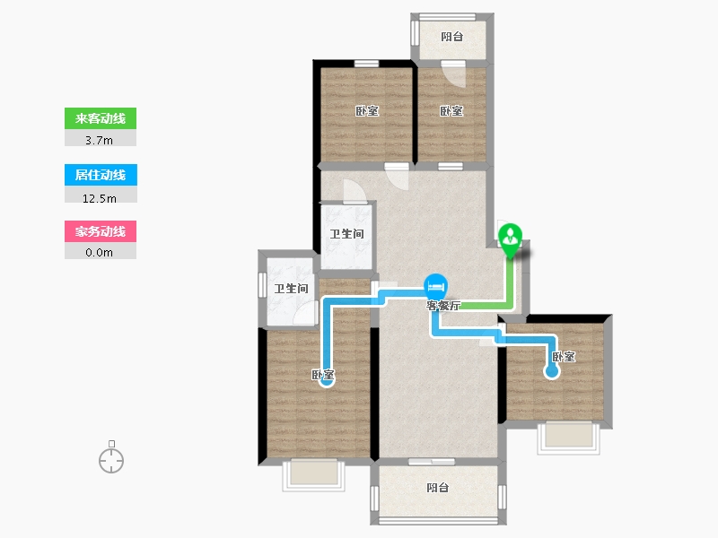 山西省-太原市-大同恒大悦府-98.68-户型库-动静线