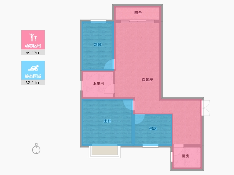 河北省-承德市-承德现代城-72.23-户型库-动静分区