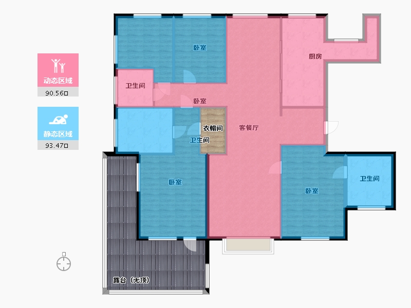 河北省-保定市-安泰首府-201.39-户型库-动静分区