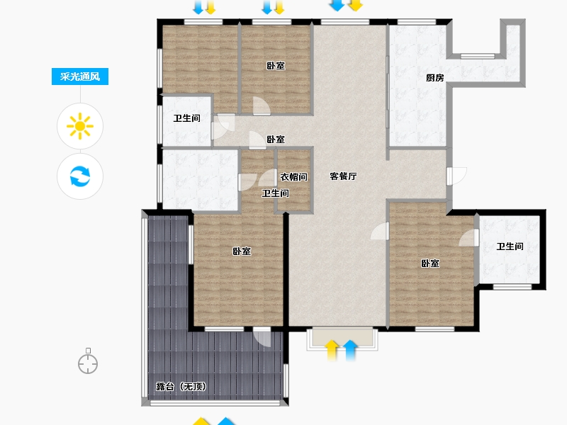 河北省-保定市-安泰首府-201.39-户型库-采光通风