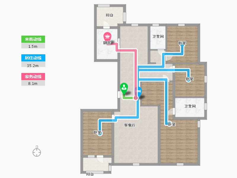 河北省-沧州市-贻成·御景狮城-133.99-户型库-动静线