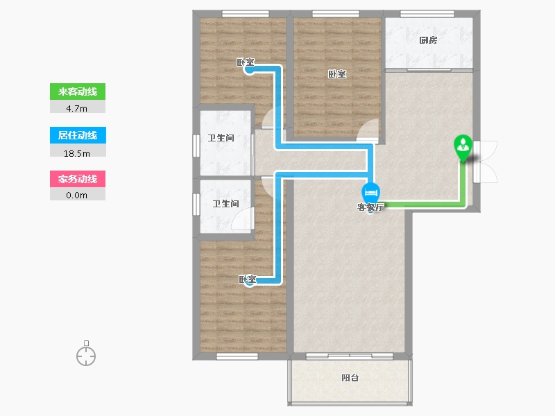 山西省-大同市-华岳华府豪庭-104.28-户型库-动静线