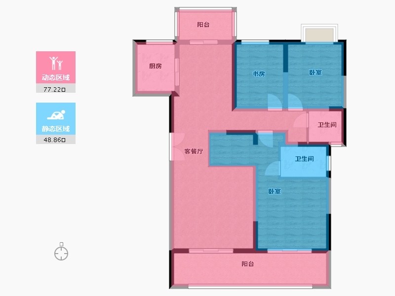 四川省-成都市-人居翠怡峰荟-112.39-户型库-动静分区