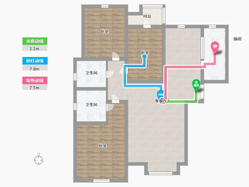 河北省-沧州市-贻成·御景狮城-106.00-户型库-动静线