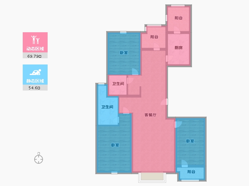 河北省-沧州市-贻成·御景狮城-110.00-户型库-动静分区