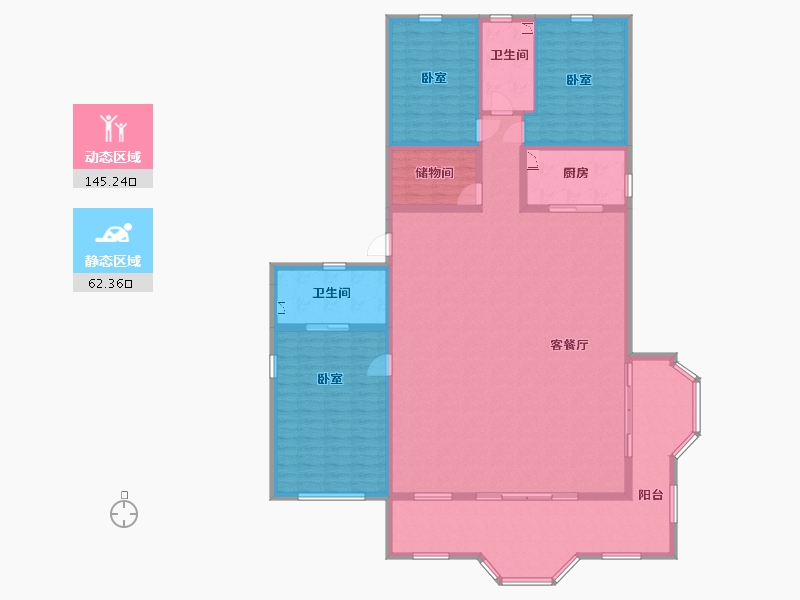 山西省-太原市-万科中央公园-190.48-户型库-动静分区