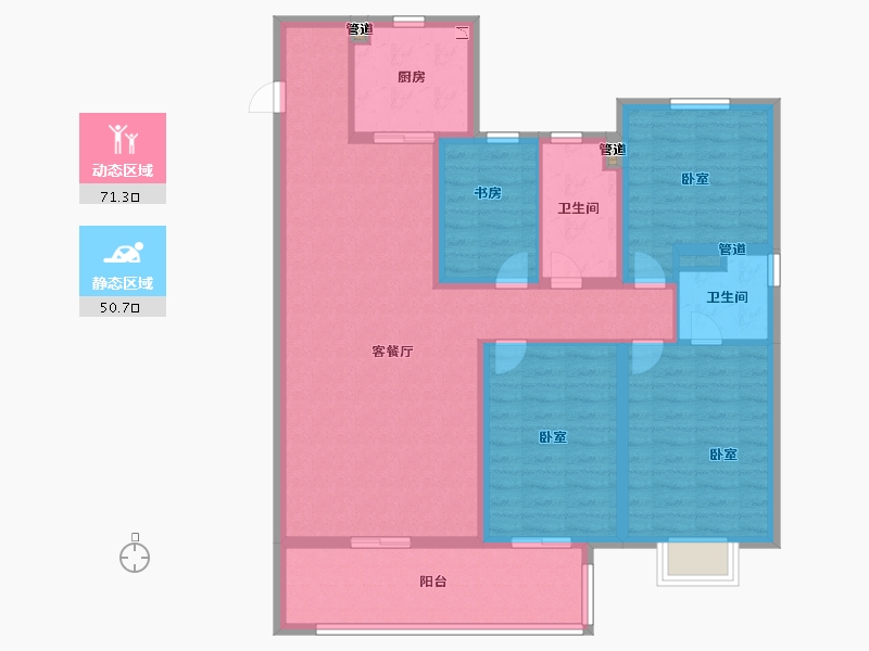 山西省-太原市-中铁诺德逸宸云著-109.00-户型库-动静分区