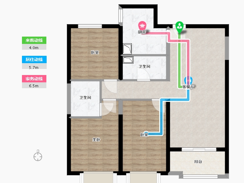 山西省-太原市-融创长风壹號-92.00-户型库-动静线