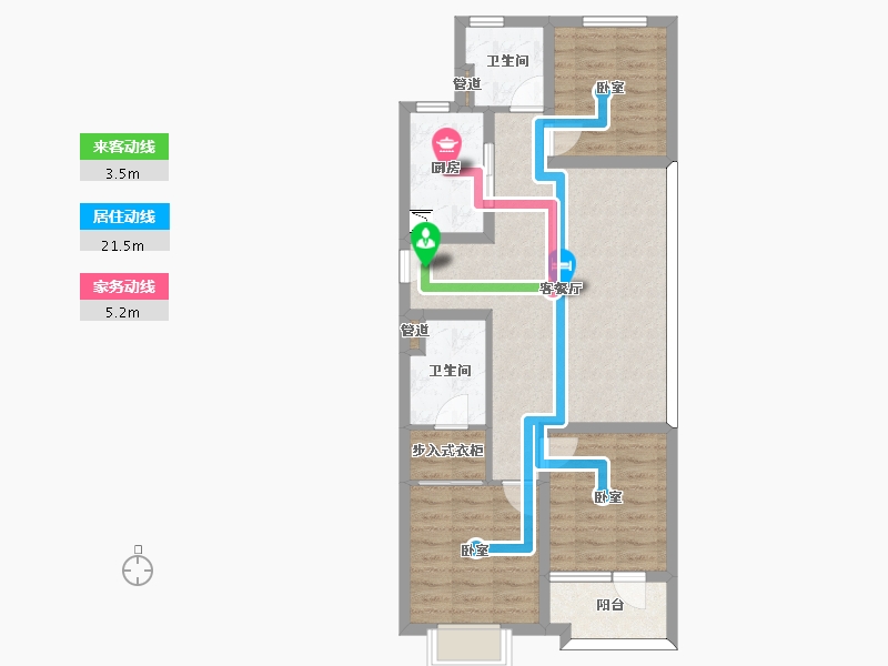 山西省-太原市-太原红星天悦-77.66-户型库-动静线