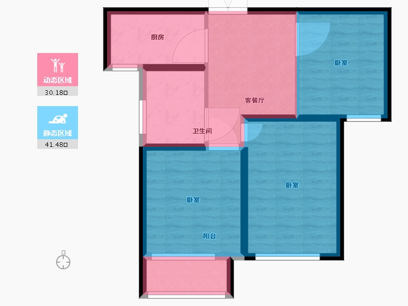 河北省-保定市-卓悦城-63.88-户型库-动静分区