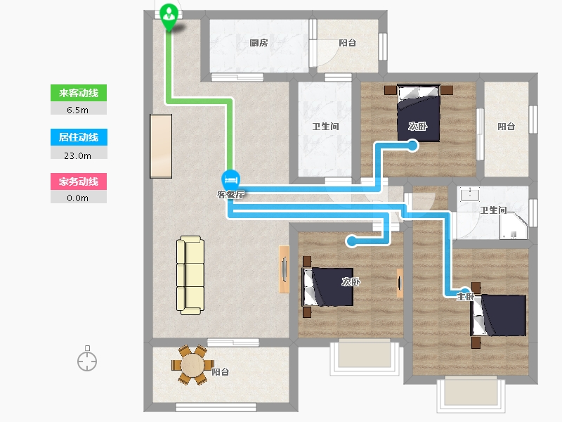 四川省-资阳市-新华阳光誉品-95.27-户型库-动静线