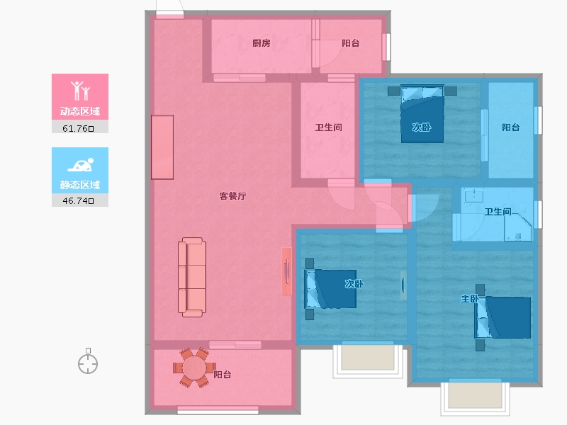 四川省-资阳市-新华阳光誉品-95.27-户型库-动静分区