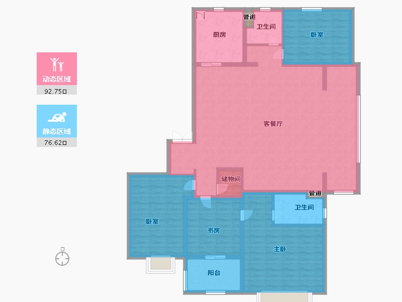 山西省-太原市-海尔产城创国际广场-154.00-户型库-动静分区