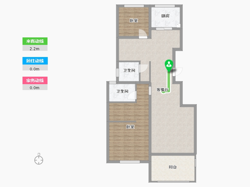 山西省-太原市-怡和天润园-92.91-户型库-动静线