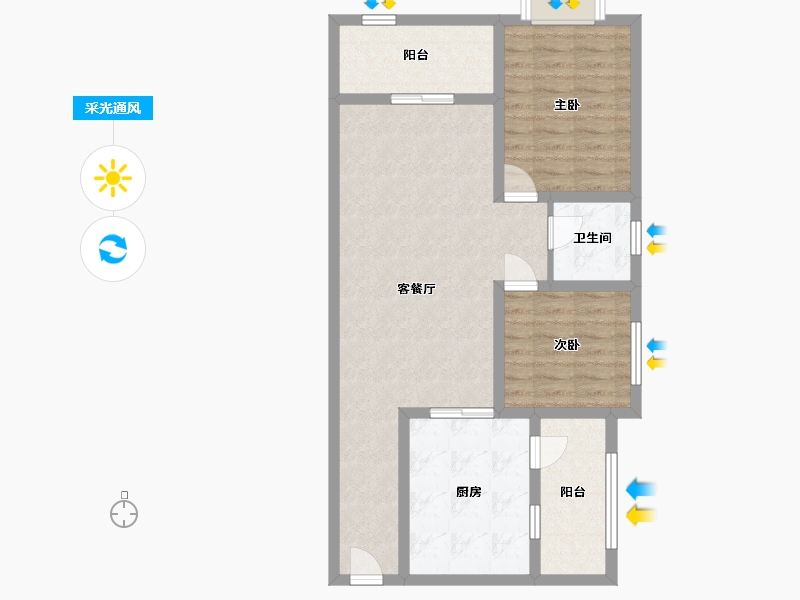 四川省-资阳市-新华阳光誉品-82.01-户型库-采光通风