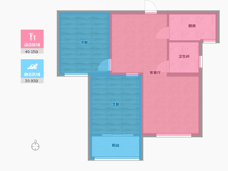 河北省-廊坊市-高铁壹号-63.35-户型库-动静分区