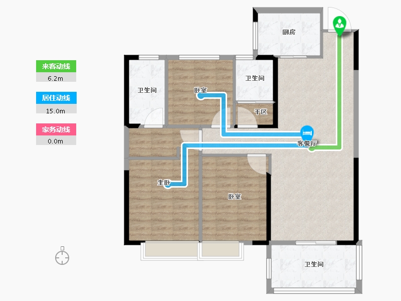 贵州省-安顺市-万博学府-94.19-户型库-动静线