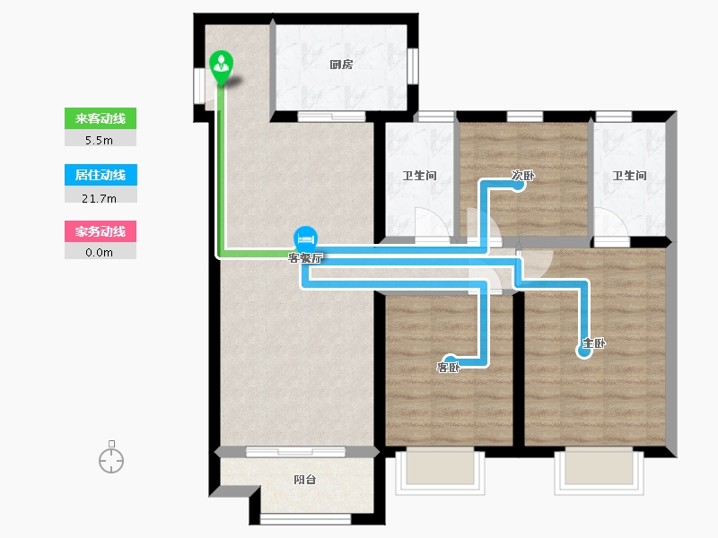 河北省-沧州市-保利香槟国际-82.12-户型库-动静线