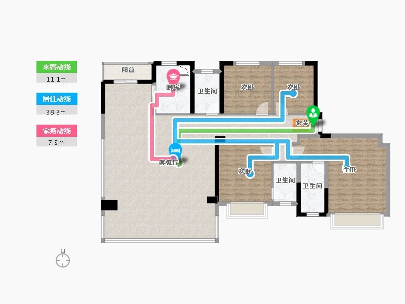 四川省-成都市-建发中央湾区-151.67-户型库-动静线