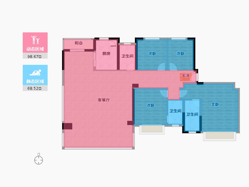 四川省-成都市-建发中央湾区-151.67-户型库-动静分区