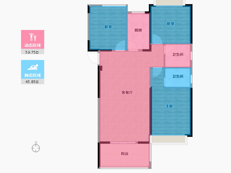 贵州省-安顺市-万博学府-97.21-户型库-动静分区