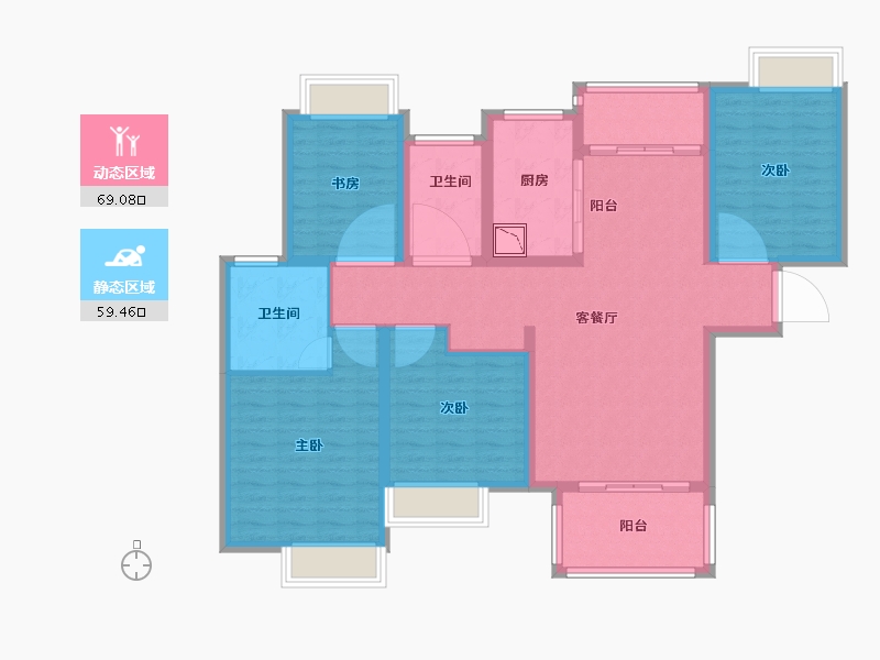 福建省-泉州市-海宸尊域-115.00-户型库-动静分区