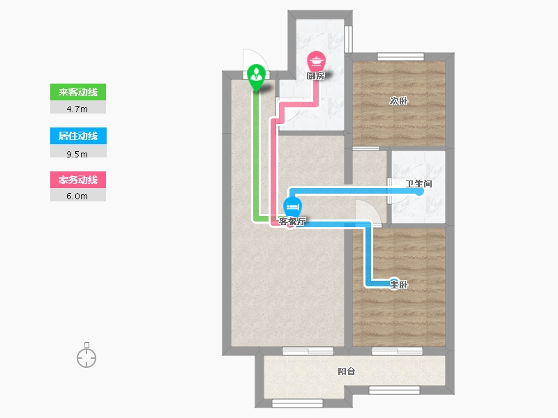 河北省-廊坊市-廊坊孔雀城公园海一期-58.59-户型库-动静线