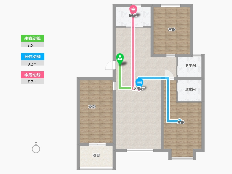 河北省-廊坊市-文院9号-107.51-户型库-动静线