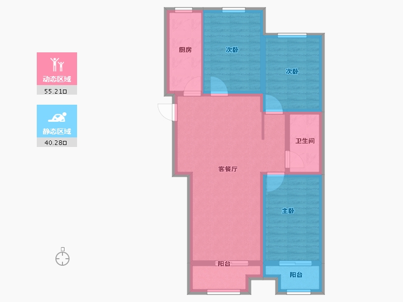 河北省-承德市-红石墅小区-85.00-户型库-动静分区