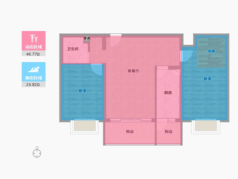 山西省-大同市-领阅-68.84-户型库-动静分区