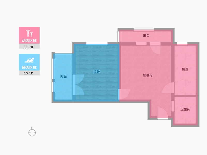 河北省-廊坊市-龙邸·厚得街-45.40-户型库-动静分区