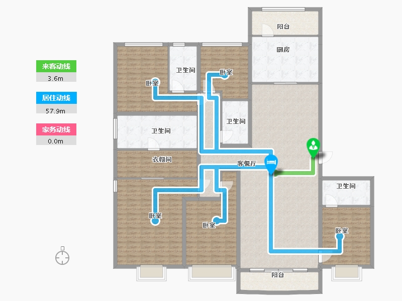 山西省-太原市-太原星河湾5号园-230.00-户型库-动静线