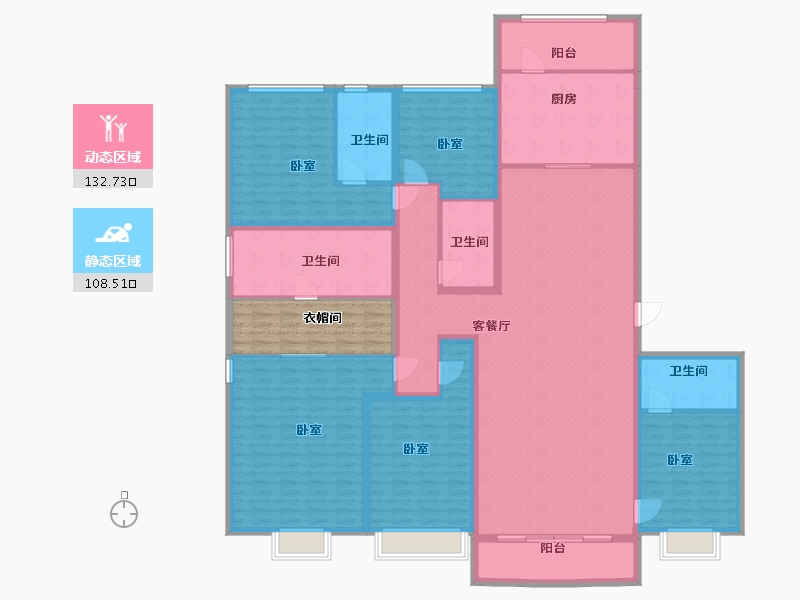 山西省-太原市-太原星河湾5号园-230.00-户型库-动静分区