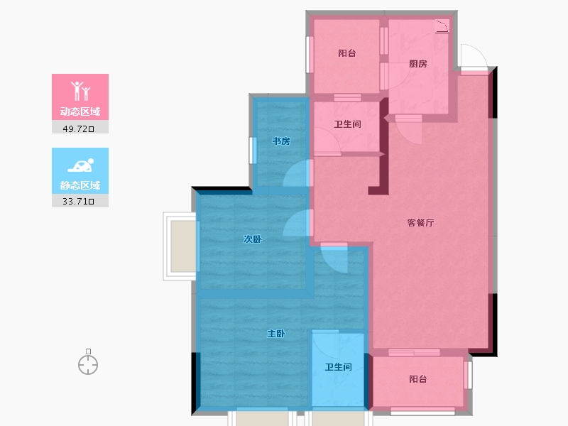 四川省-资阳市-华庭贵府-72.44-户型库-动静分区