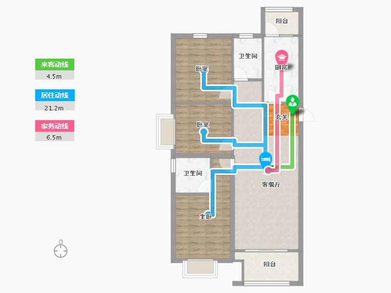 山西省-太原市-山投·青运城-90.80-户型库-动静线