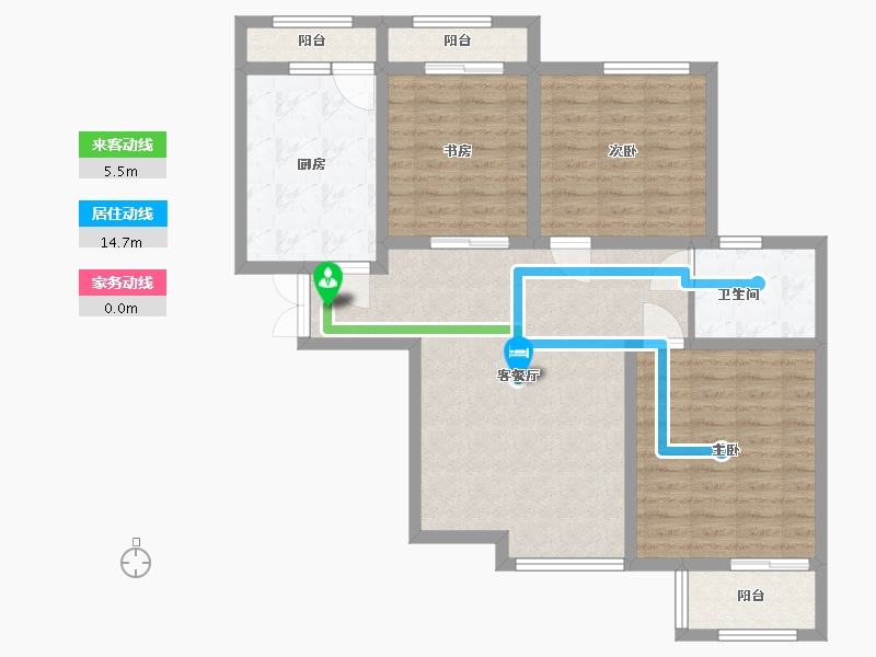 河北省-廊坊市-卢浮盛典-96.00-户型库-动静线