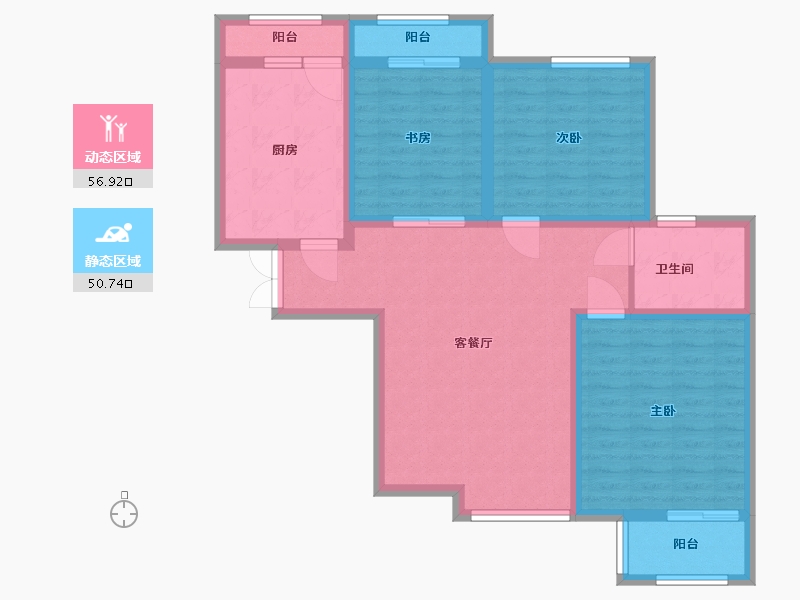 河北省-廊坊市-卢浮盛典-96.00-户型库-动静分区