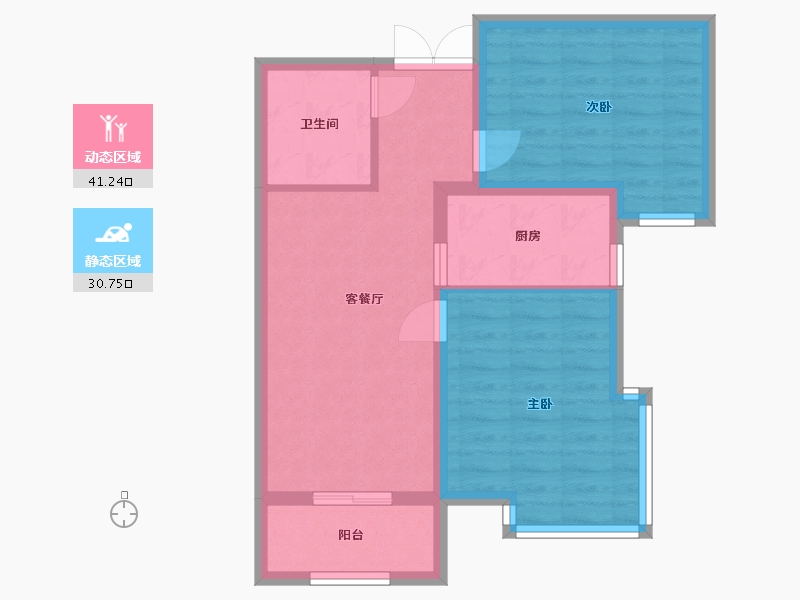 河北省-廊坊市-卢浮盛典-64.16-户型库-动静分区