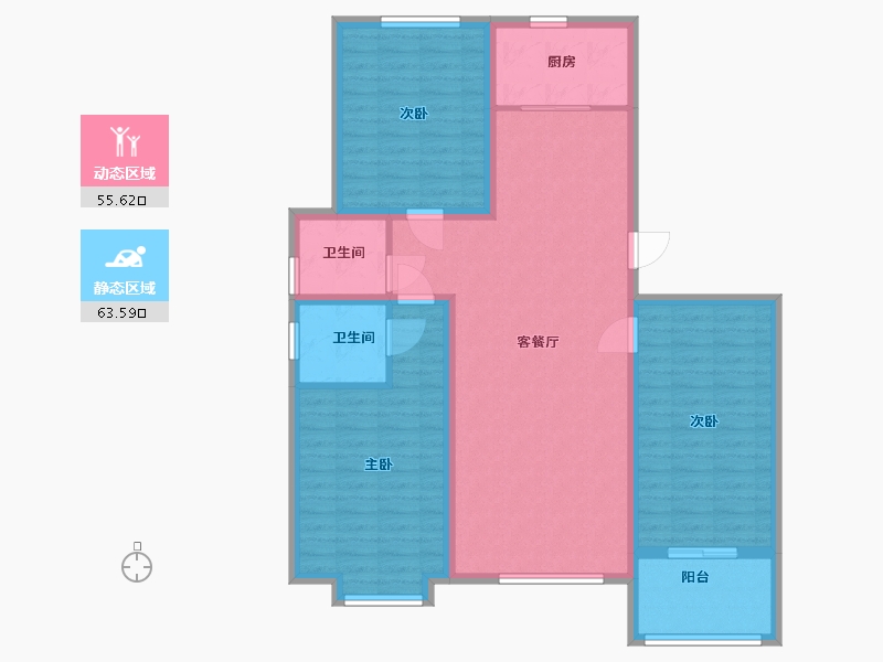 河北省-廊坊市-文院9号-107.40-户型库-动静分区