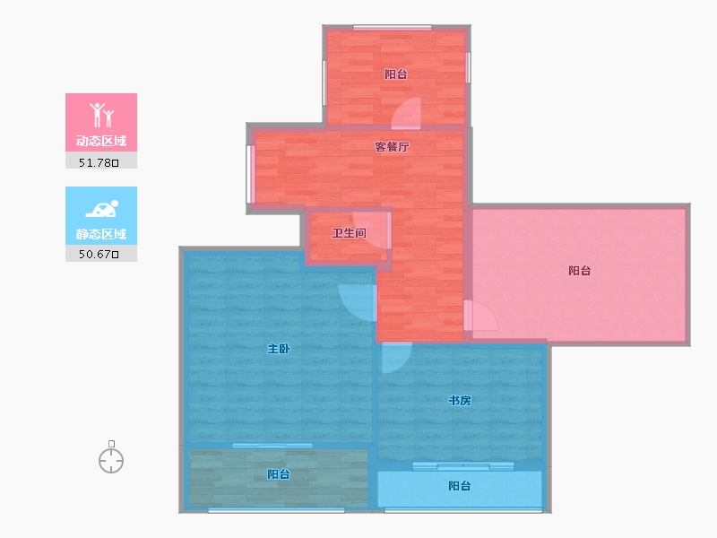 广西壮族自治区-柳州市-柳州联盟新城-93.96-户型库-动静分区