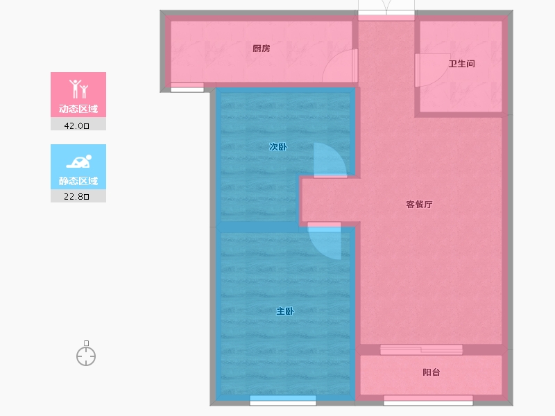 河北省-廊坊市-高铁壹号-57.26-户型库-动静分区