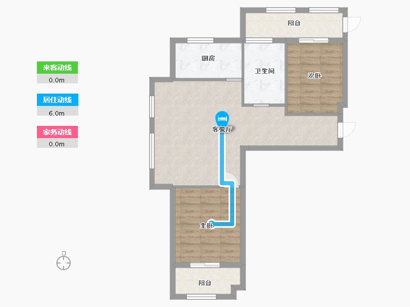 河北省-廊坊市-正园-72.80-户型库-动静线