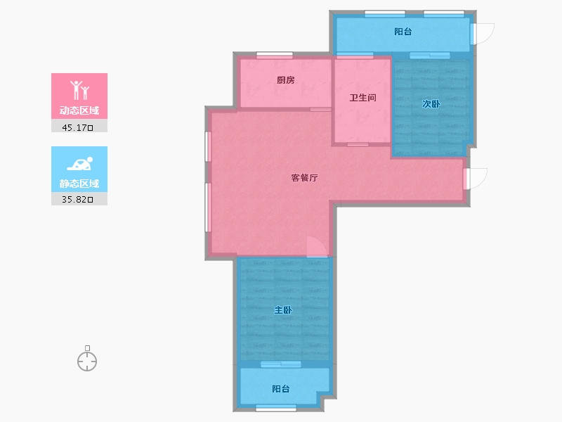 河北省-廊坊市-正园-72.80-户型库-动静分区