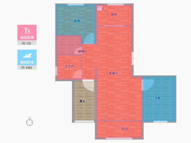 河北省-保定市-京南首府-128.77-户型库-动静分区